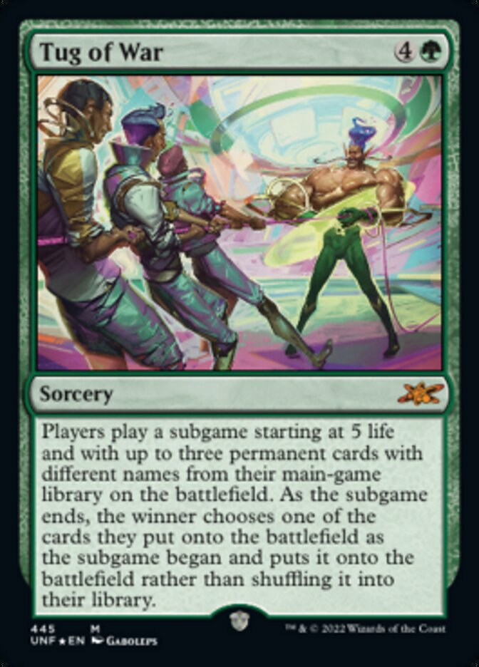 Tug of War (Galaxy Foil) [Unfinity] Magic: The Gathering
