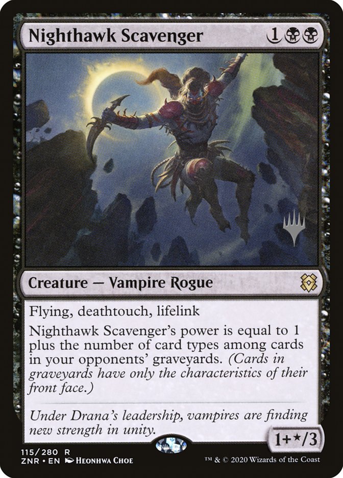 Nighthawk Scavenger (Promo Pack) [Zendikar Rising Promos] Magic: The Gathering