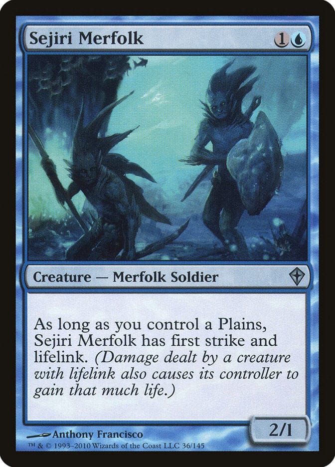 Sejiri Merfolk [Worldwake] Magic: The Gathering