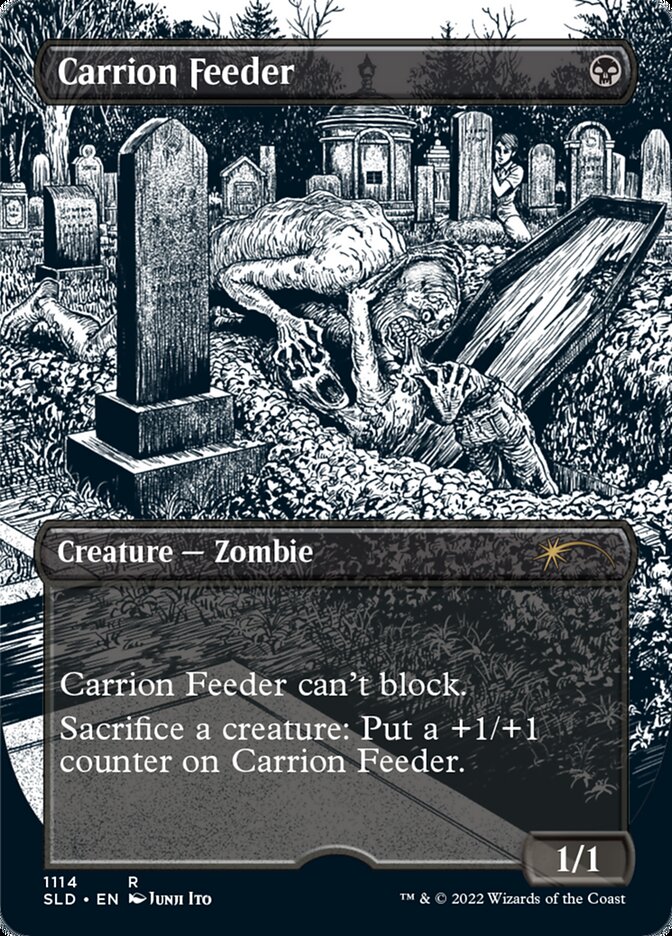 Carrion Feeder (Borderless Etched Foil) [Secret Lair Drop Series] Magic: The Gathering