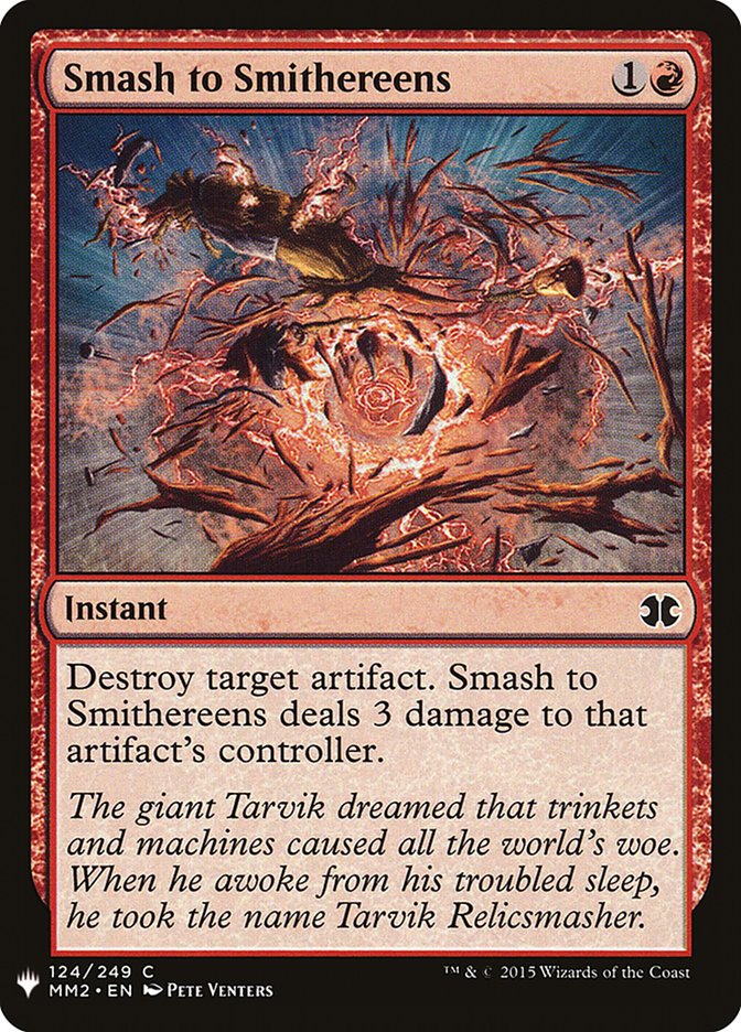 Smash to Smithereens [Mystery Booster] Magic: The Gathering