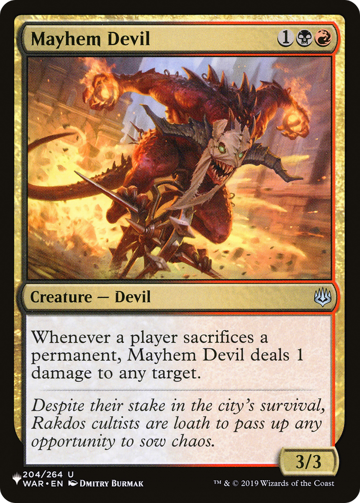Mayhem Devil [The List] Magic: The Gathering