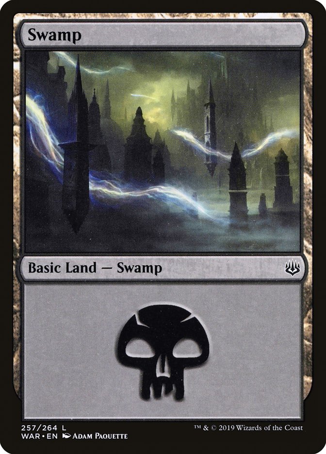 Swamp (257) [War of the Spark] Magic: The Gathering