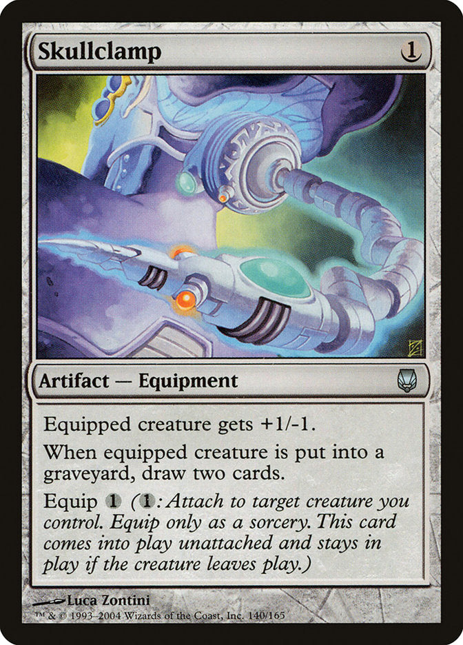 Skullclamp [Darksteel] Magic: The Gathering