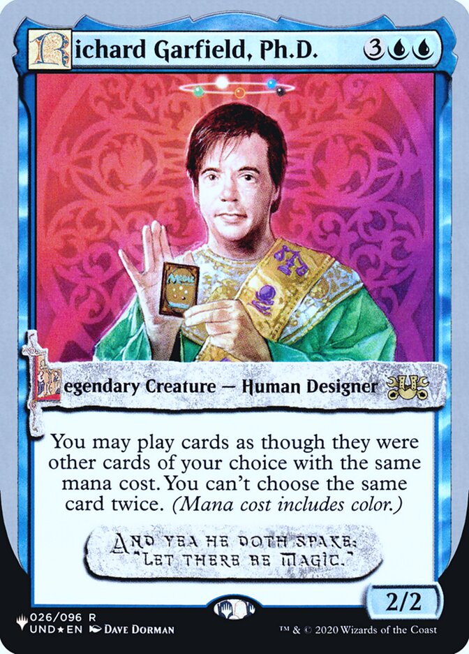 Richard Garfield, Ph.D. (Unfinity Foil Edition) [The List] Magic: The Gathering