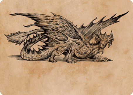 Ancient Brass Dragon Art Card (49) [Commander Legends: Battle for Baldur's Gate Art Series] Magic: The Gathering