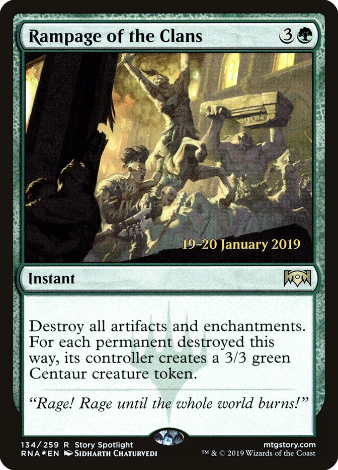 Rampage of the Clans [Ravnica Allegiance Prerelease Promos] Magic: The Gathering
