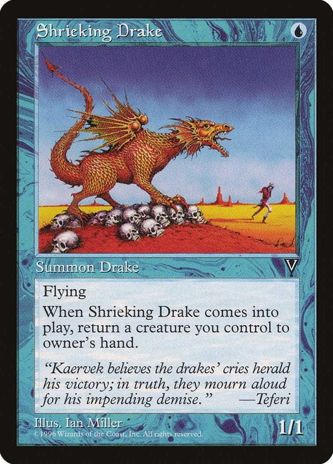 Shrieking Drake [Visions] Magic: The Gathering
