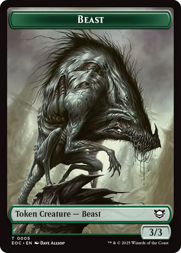 Insect // Beast (0005) Double-Sided Token [Edge of Eternities Commander Tokens] Magic: The Gathering