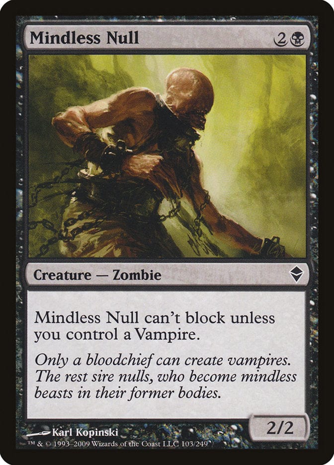 Mindless Null [Zendikar] Magic: The Gathering