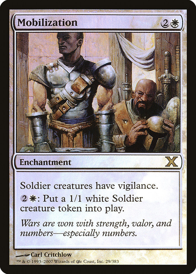 Mobilization (Premium Foil) [Tenth Edition] Magic: The Gathering