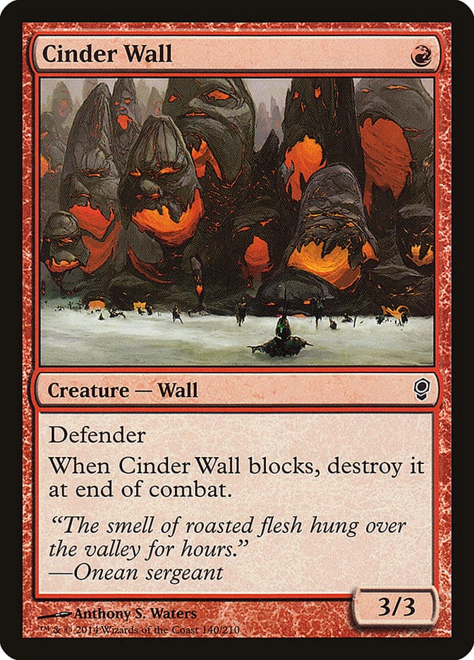 Cinder Wall [Conspiracy] Magic: The Gathering