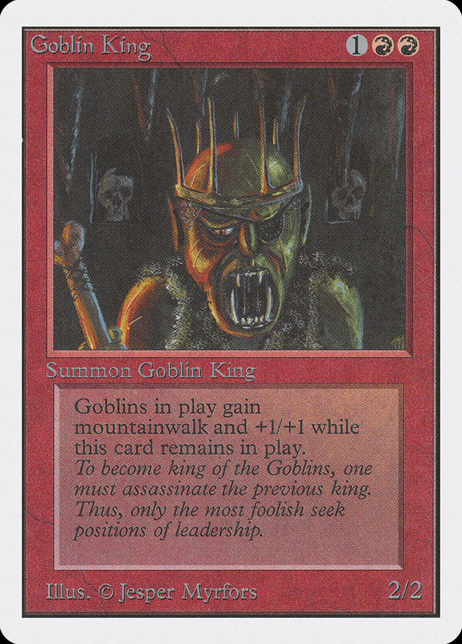 Goblin King [Unlimited Edition] Magic: The Gathering