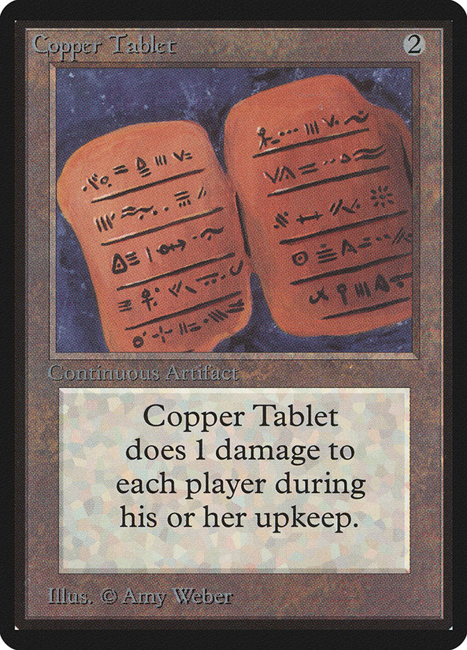 Copper Tablet [Beta Edition] Magic: The Gathering
