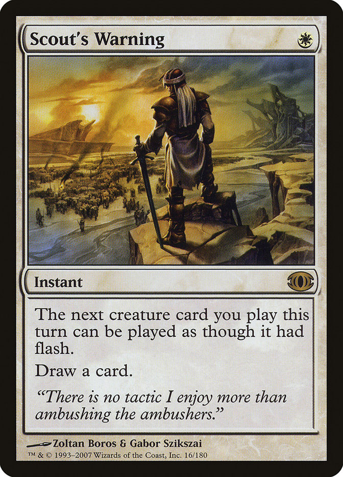 Scout's Warning [Future Sight] Magic: The Gathering