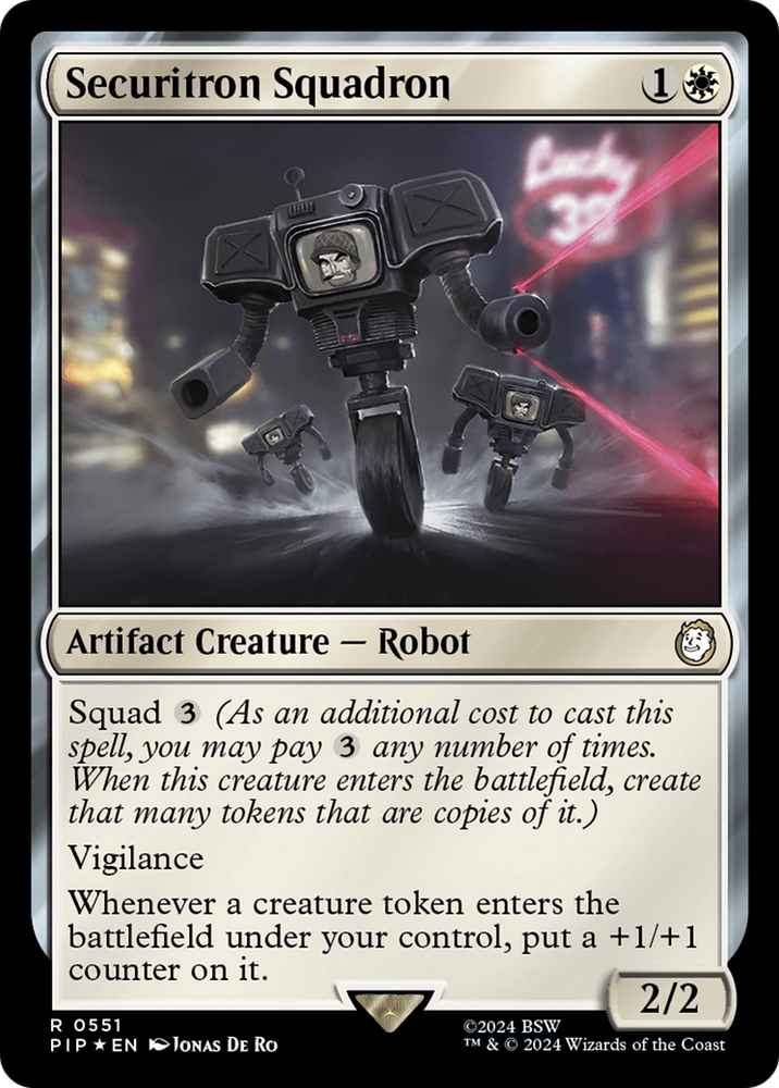 Securitron Squadron (Surge Foil) [Fallout] Magic: The Gathering