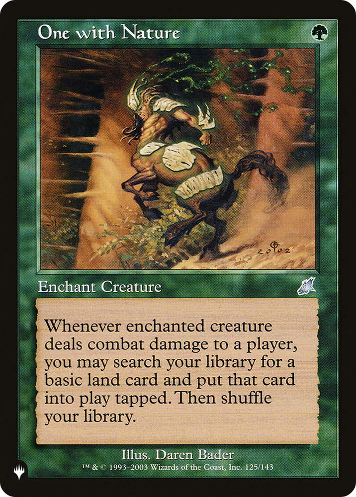 One with Nature [The List] Magic: The Gathering