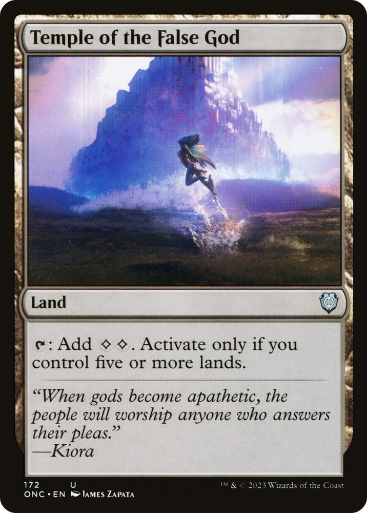 Temple of the False God [Phyrexia: All Will Be One Commander] Magic: The Gathering
