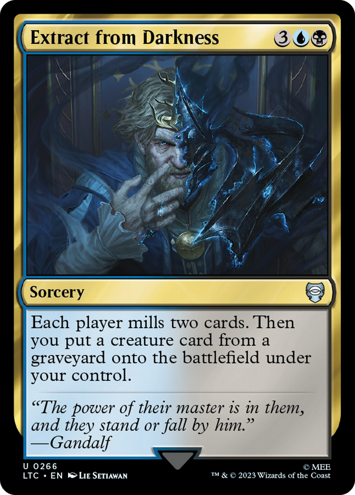 Extract from Darkness [The Lord of the Rings: Tales of Middle-Earth Commander] Magic: The Gathering