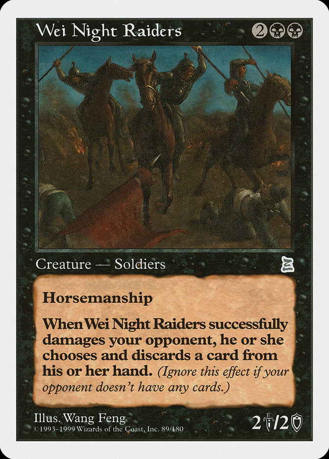 Wei Night Raiders [Portal Three Kingdoms] Magic: The Gathering