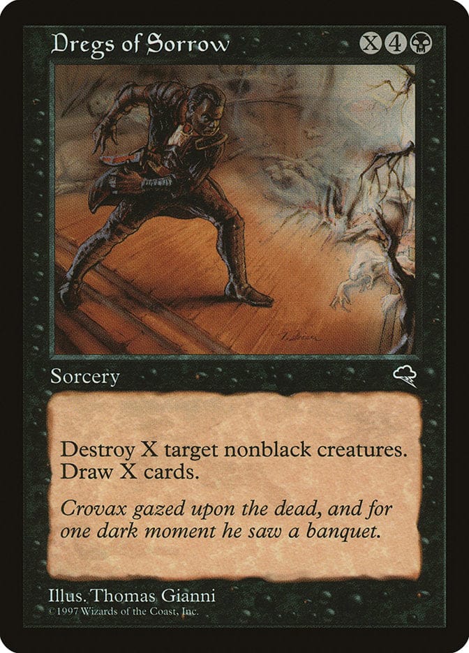 Dregs of Sorrow [Tempest] Magic: The Gathering