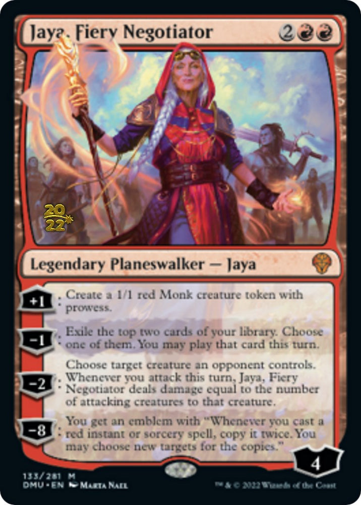 Jaya, Fiery Negotiator [Dominaria United Prerelease Promos] Magic: The Gathering