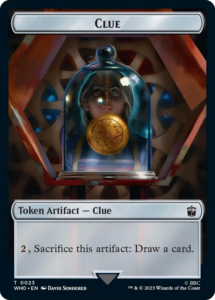 Clue Token [Doctor Who Tokens] Magic: The Gathering