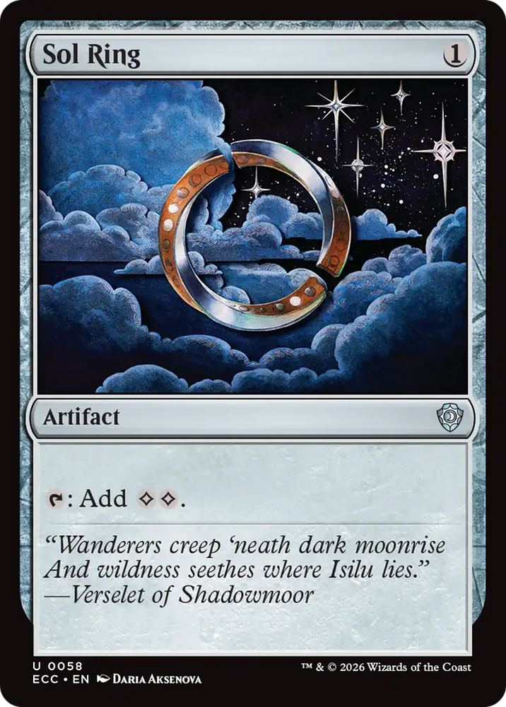 Sol Ring (0058) [Lorwyn Eclipsed Commander] Magic: The Gathering