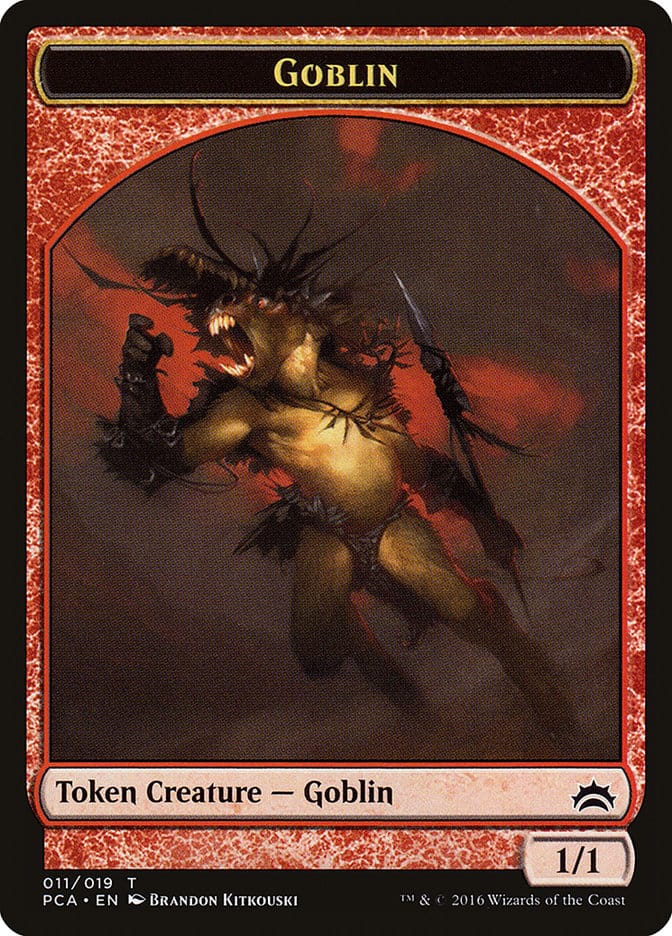 Goblin // Boar Double-Sided Token [Planechase Anthology Tokens] Magic: The Gathering