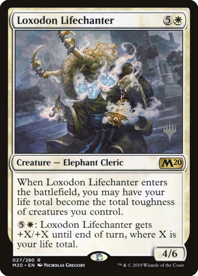 Loxodon Lifechanter (Promo Pack) [Core Set 2020 Promos] Magic: The Gathering