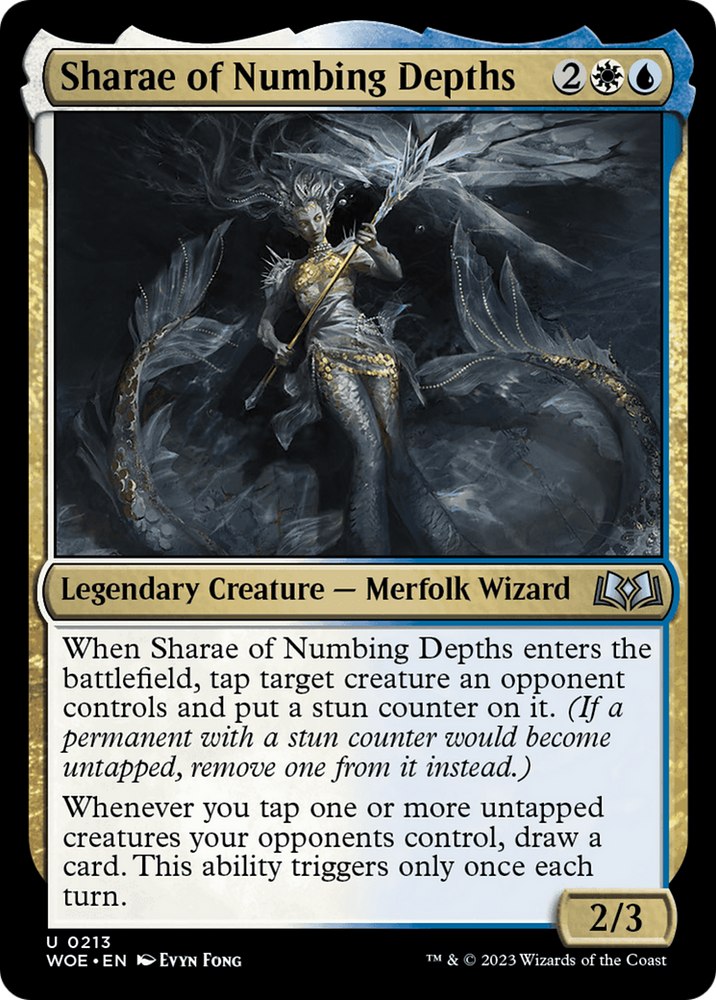 Sharae of Numbing Depths [Wilds of Eldraine] Magic: The Gathering
