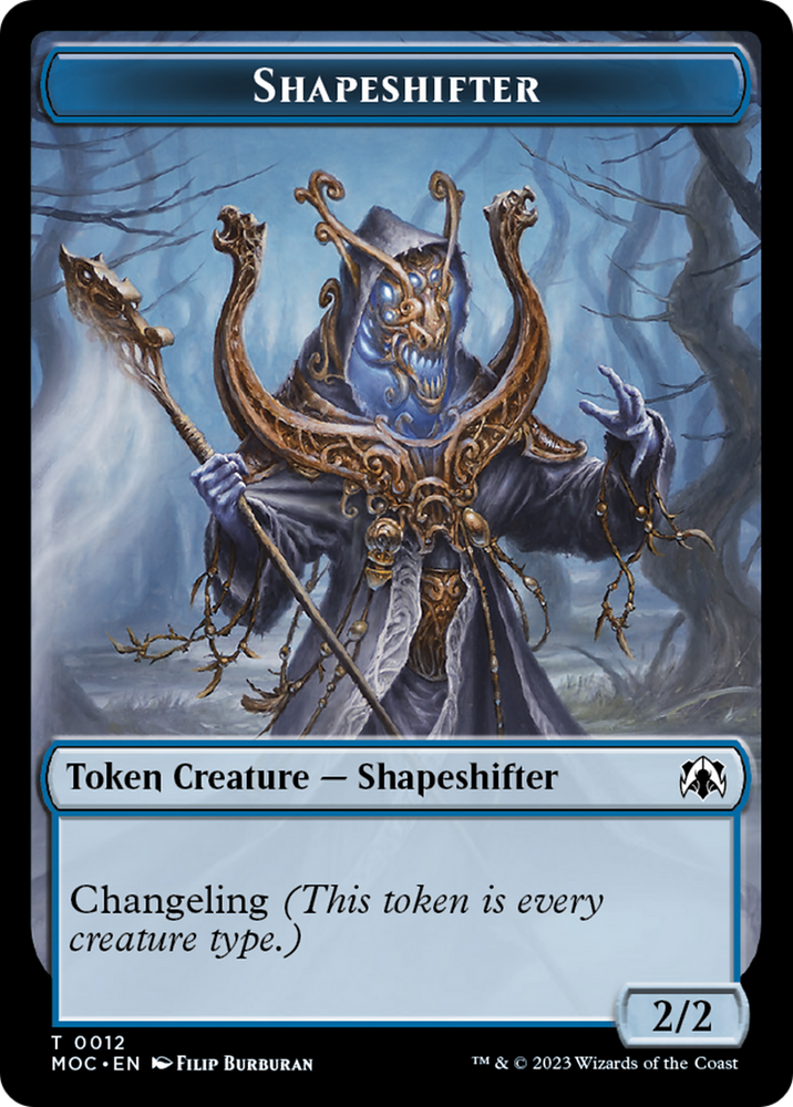The Monarch // Shapeshifter Double-Sided Token [March of the Machine Commander Tokens] Magic: The Gathering