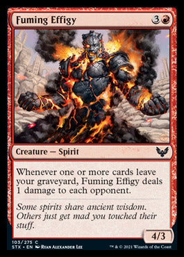 Fuming Effigy [Strixhaven: School of Mages] Magic: The Gathering