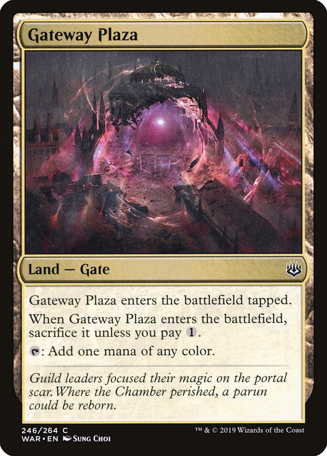 Gateway Plaza [War of the Spark] Magic: The Gathering