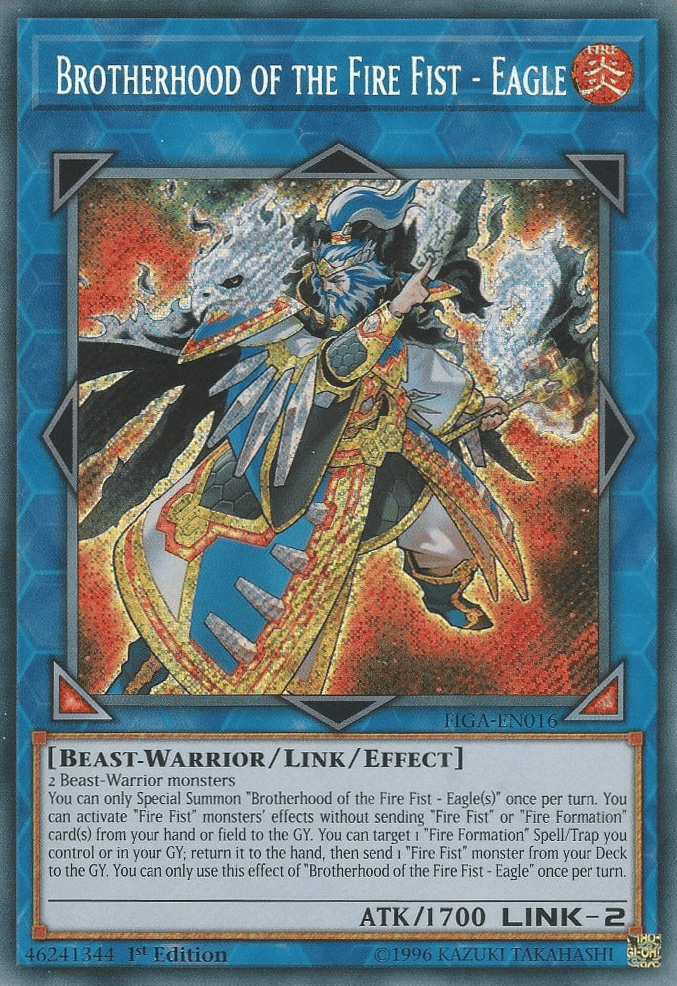 Brotherhood of the Fire Fist - Eagle [FIGA-EN016] Secret Rare - Yugioh Cards For Your TCG Needs!