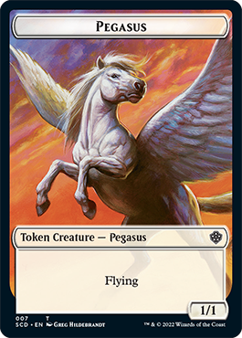 Pegasus // Faerie Double-Sided Token [Starter Commander Decks] Magic: The Gathering