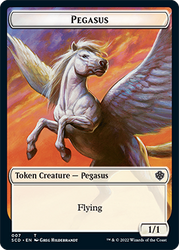 Pegasus // Faerie Double-Sided Token [Starter Commander Decks] Magic: The Gathering
