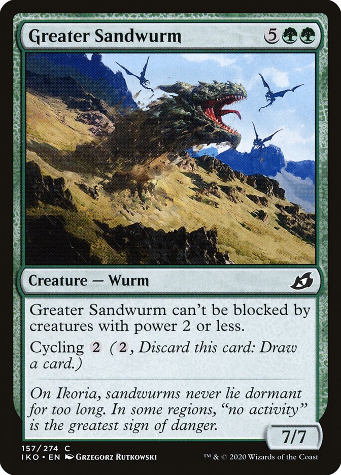 Greater Sandwurm [Ikoria: Lair of Behemoths] Magic: The Gathering