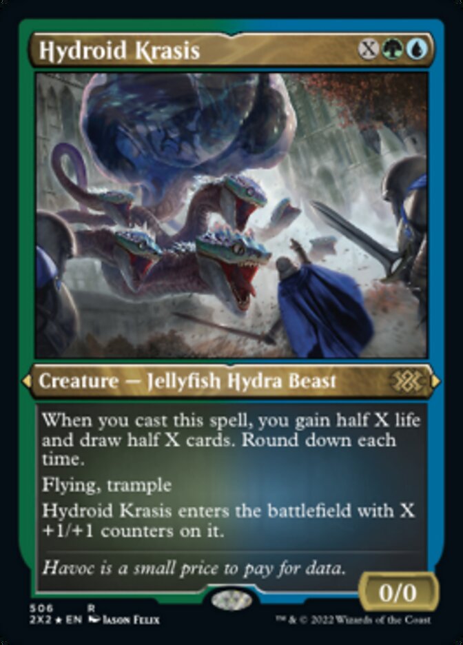 Hydroid Krasis (Foil Etched) [Double Masters 2022] Magic: The Gathering