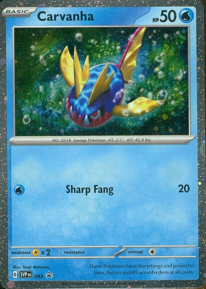 Carvanha (093) (Cosmos Foil) [Scarlet & Violet: Black Star Promos] Pokémon