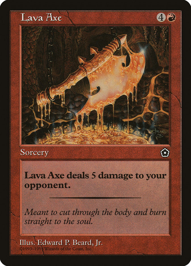 Lava Axe [Portal Second Age] Magic: The Gathering