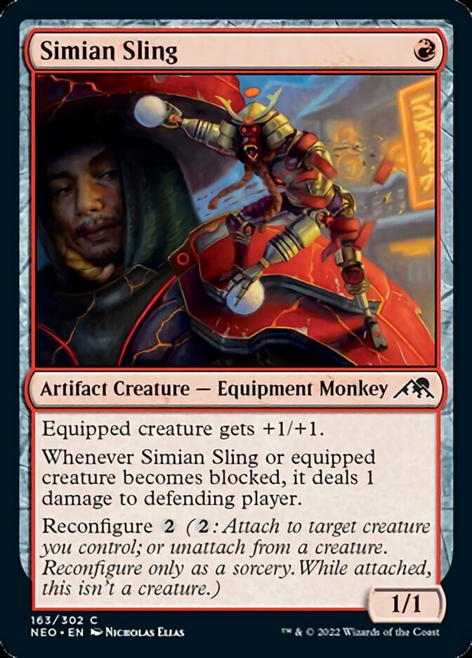 Simian Sling [Kamigawa: Neon Dynasty] Magic: The Gathering