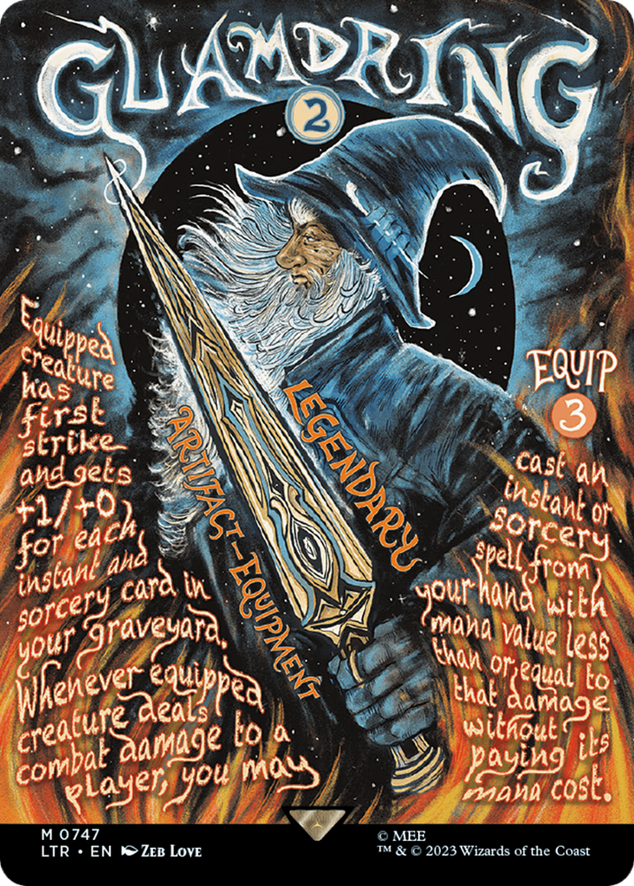 Glamdring (Borderless Poster) [The Lord of the Rings: Tales of Middle-Earth] Magic: The Gathering