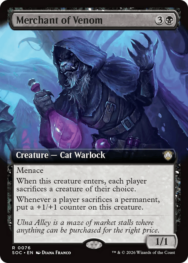 Merchant of Venom (Extended Art) [Secrets of Strixhaven Commander]