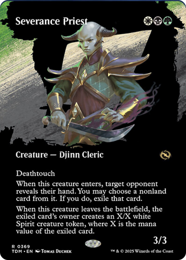 Severance Priest (Borderless) [Tarkir: Dragonstorm] Magic: The Gathering