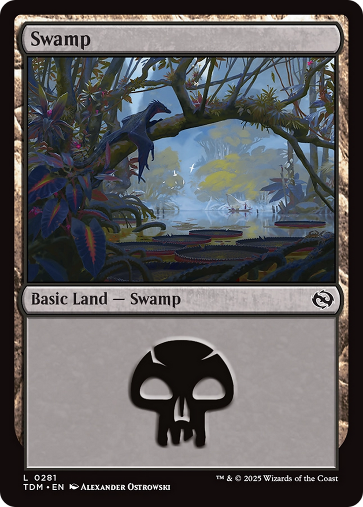 Swamp (0281) [Tarkir: Dragonstorm] Magic: The Gathering