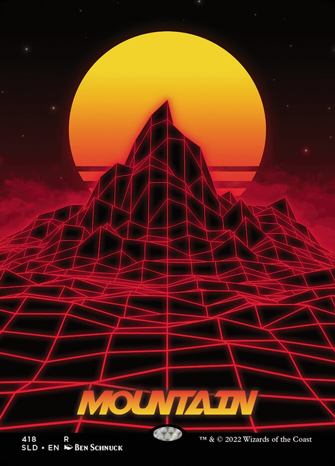 Mountain (418) [Secret Lair Drop Series] Magic: The Gathering