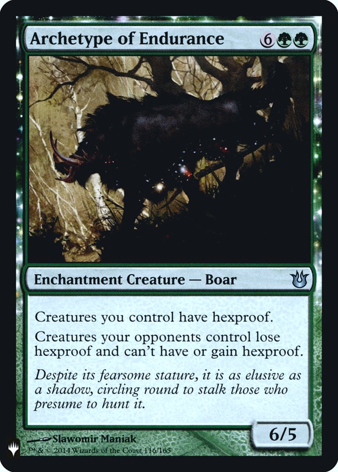 Archetype of Endurance [Mystery Booster] Magic: The Gathering