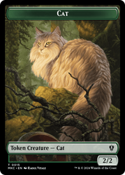 Drake // Cat Double-Sided Token [Murders at Karlov Manor Commander Tokens] Magic: The Gathering