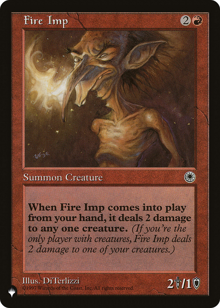 Fire Imp [The List] Magic: The Gathering